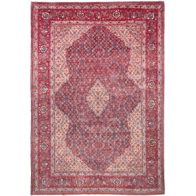 Tappeto Sarough Persia Medaglione Rosso Crema 280x406 Cm