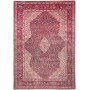 Tappeto Sarough Persia Medaglione Rosso Crema 280x406 Cm
