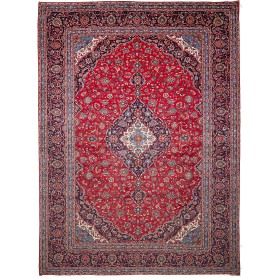 Tappeto Ardakan Persia Medaglione Rosso Blu Scuro 299x410 Cm