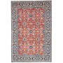Tappeto Kashan Persia Floreale Rosso Blu 200x303 Cm