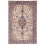 Tappeto Kerman Persia Medaglione Avorio Blu 92x140 Cm
