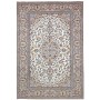Tappeto Kashan Persia Medaglione Avorio Blu 195x295 Cm