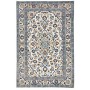 Tappeto Kashan Fine Persia Medaglione Crema Blu 97x146 Cm