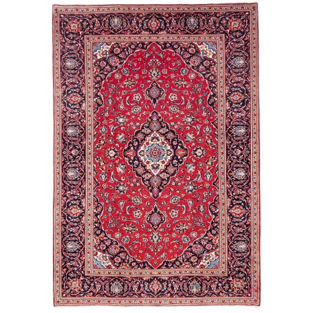 Tappeto Ardakan Persia Medaglione Rosso Blu 202x294 Cm