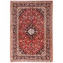 Tappeto Kashan Fine Persia Medaglione Rosso Blu 100x148 Cm