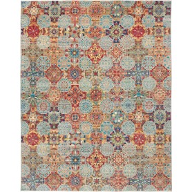 Tappeto Shahi Fine Pakistan Geometrico Multicolore Dominanti