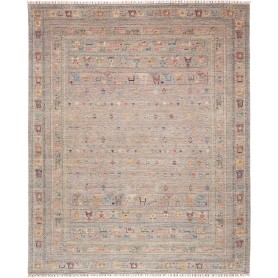 Tappeto Rubin Pakistan Geometrico Tortora Multicolore 244x30