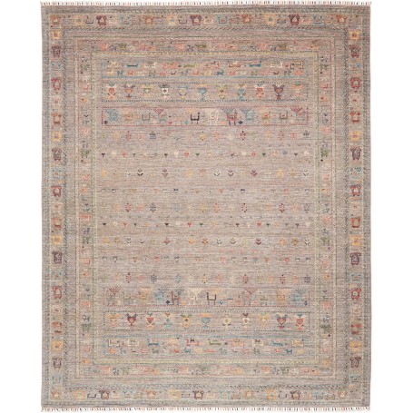 Tappeto Rubin Pakistan Geometrico Tortora Multicolore 244x30