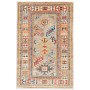 Tappeto Kazak Fine Pakistan Astratto Grigio Rosso 66x99 Cm