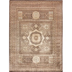 Tappeto Mamlouk Pakistan Geometrico Marrone Beige 266x356 cm