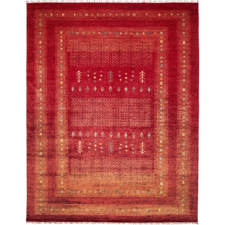 Tappeto Siva Pakistan Geometrico Rosso Terracotta Arancio 28