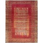 Tappeto Siva Pakistan Geometrico Rosso Terracotta Oro 276x36