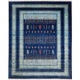 Tappeto Siva Pakistan Astratto Blu Scuro Azzurro Cielo 250x3