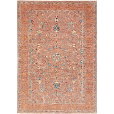 Tappeto Zigler Fine Pakistan Floreale Terracotta Blu 166x238