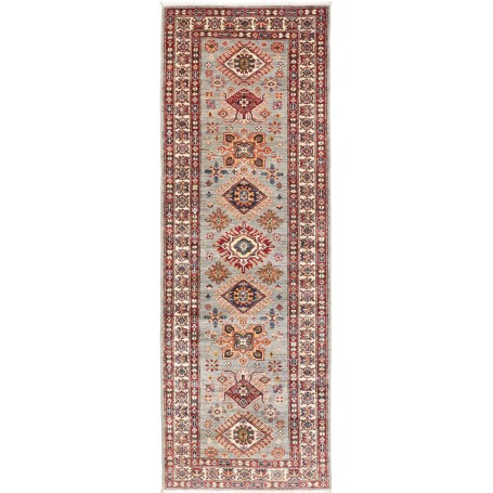 Tappeto Kazak Fine Pakistan Astratto Grigio-azzurro Rosso 80