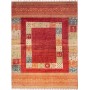 Tappeto Siva Pakistan Geometrico Rosso Arancione 210x280 cm