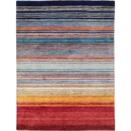 Tappeto Royal Gabbeh Pakistan A Righe Multicolore 153x200 cm