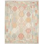 Tappeto Kilim Afghanistan Geometrico Verde Acqua Policromo 2