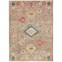 Tappeto Kazak Fine Pakistan Medaglione Grigio Rosso 151x206