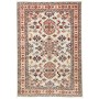 Tappeto Kazak Fine Pakistan Geometrico Crema Rosso 124x183 C