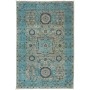 Tappeto Mamlouk Pakistan Geometrico Turchese Beige 80x122 Cm
