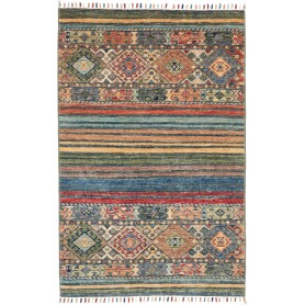 Tappeto Rubin Pakistan Geometrico Blu Verde 79x124 Cm