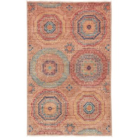 Tappeto Mamlouk Pakistan Astratto Sabbia Rosso 82x125 Cm