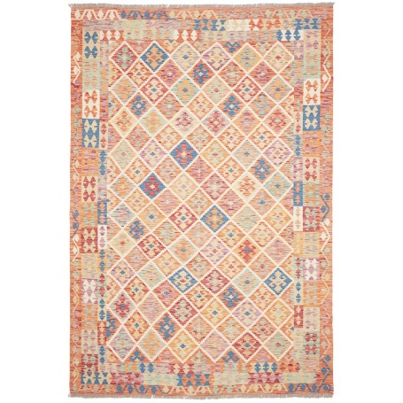 Tappeto Kilim Afghanistan Geometrico Multicolore Pastello 20