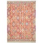 Tappeto Kilim Afghanistan Astratto Arancione Policromo 201x2
