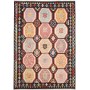 Tappeto Kilim Afghanistan Geometrico Nero Pastello 200x286 C