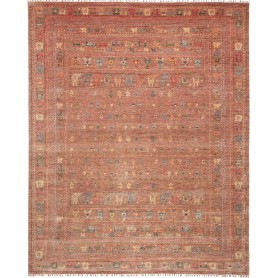 Tappeto Rubin Pakistan Astratto Terracotta Multicolore 248x3