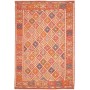 Tappeto Kilim Afghanistan Geometrico Arancio Multicolore 208