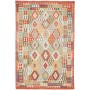 Tappeto Kilim Afghanistan Astratto Multicolore Terracotta 21
