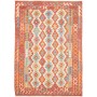 Tappeto Kilim Afghanistan Geometrico Arancio Beige 173x247 C