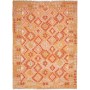 Tappeto Kilim Afghanistan Geometrico Arancio Beige 174x232 C