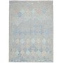Tappeto Kilim Afghanistan Geometrico Grigio Blu 173x237 Cm