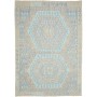 Tappeto Kilim Afghanistan Geometrico Beige Azzurro 182x253 C