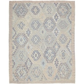 Tappeto Kilim Afghanistan Geometrico Beige Azzurro 180x220 C