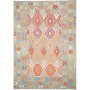 Tappeto Kilim Afghanistan Geometrico Azzurro Multicolore 180
