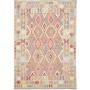 Tappeto Kilim Afghanistan Geometrico Multicolore Pastello 17