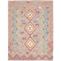 Tappeto Kilim Afghanistan Geometrico Grigio Multicolore Past