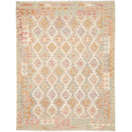 Tappeto Kilim Afghanistan Astratto Pastello Chiaro Multicolo