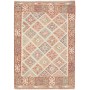 Tappeto Kilim Afghanistan Astratto Terracotta Beige 122x172