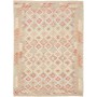 Tappeto Kilim Afghanistan Geometrico Crema Rosso 151x209 Cm