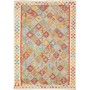 Tappeto Kilim Afghanistan Geometrico Multicolore Pastello 17