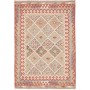 Tappeto Kilim Afghanistan Geometrico Terracotta Pastello 123