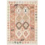 Tappeto Kilim Afghanistan Geometrico Crema Terracotta 101x14