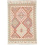 Tappeto Kilim Afghanistan Geometrico Terracotta Azzurro 99x1