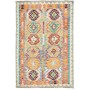 Tappeto Kilim Afghanistan Geometrico Azzurro Multicolore 104