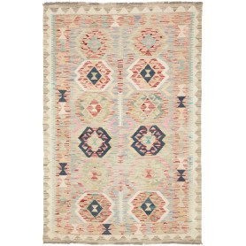 Tappeto Kilim Afghanistan Geometrico Multicolore Pastello Bl
